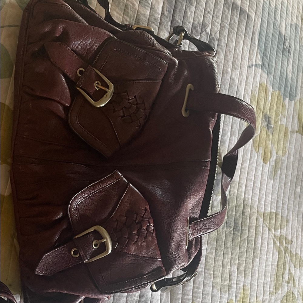 Junior Drake Dark Brown Leather Shoulder Bag